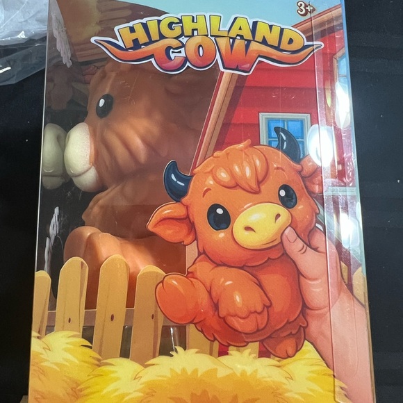 Highland Cow Stress Sensory Fidget NEW Squeeze - Picture 5 of 5